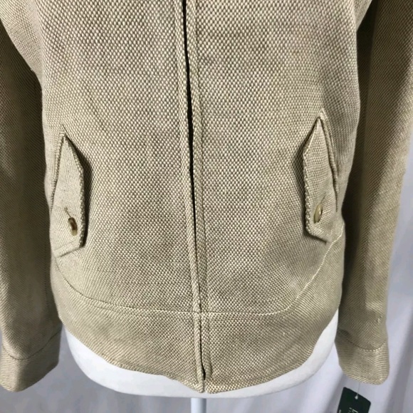 LRL Womens Tweed 100% Linen Jacket Sz 4 MSRP $260 - Picture 2 of 8